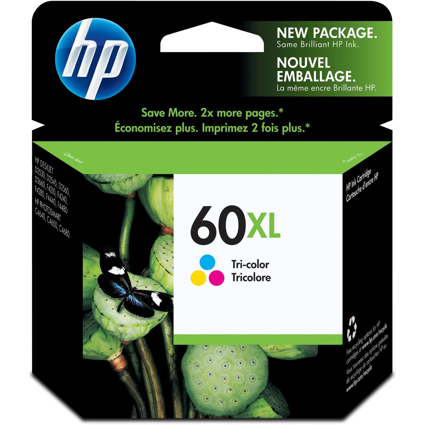 Picture of Inkjet Cartridge-Hp #60xl Colour High Yield