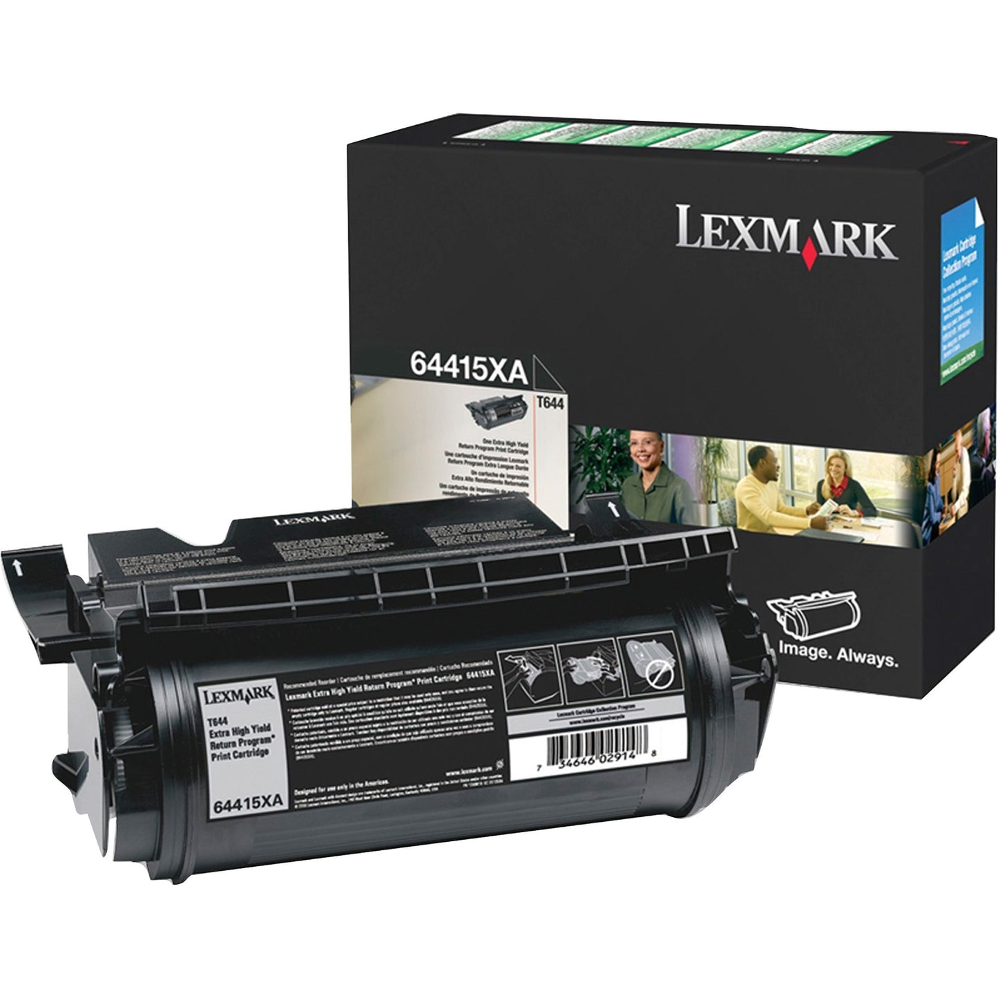 Picture of Laser Toner-Lexmark Black Extra High Yield, Return Program
