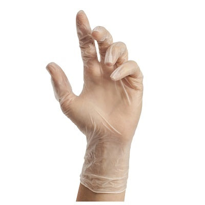 Picture of Gloves-Vinyl, Disposable, Clear Powder Free Med.100/Bx-30243