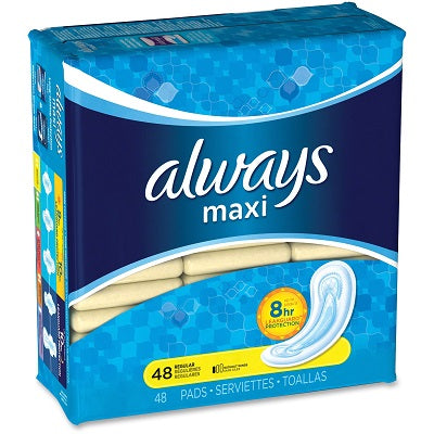 Picture of Maxi Pads-Always Regular, No Wings 48/Pack
