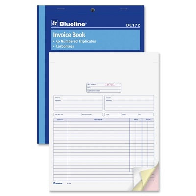 Picture of Forms-Ncr, Invoice 8-1/2x11, 50 Triplicate English