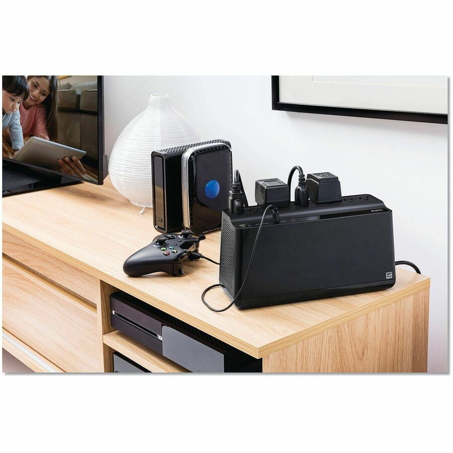 Computer Box Ss Battery Outlet BATTERY BACKUP-APC 7 OUTLET 600VA/120V, USB-A OUTLET – Office Experts ...