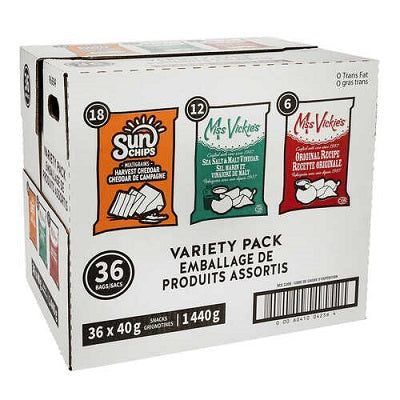 Picture of Chips-Hostess Variety Pack 36x40g. -96334