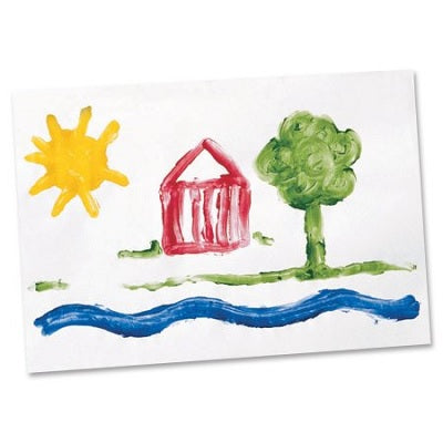 Picture of Fingerpaint Paper 9x12 White, 96 Sheets/Pack