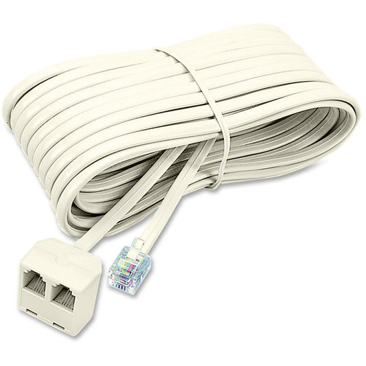 Picture of Telephone Extension Cord-25' 2-Outlet Ivory