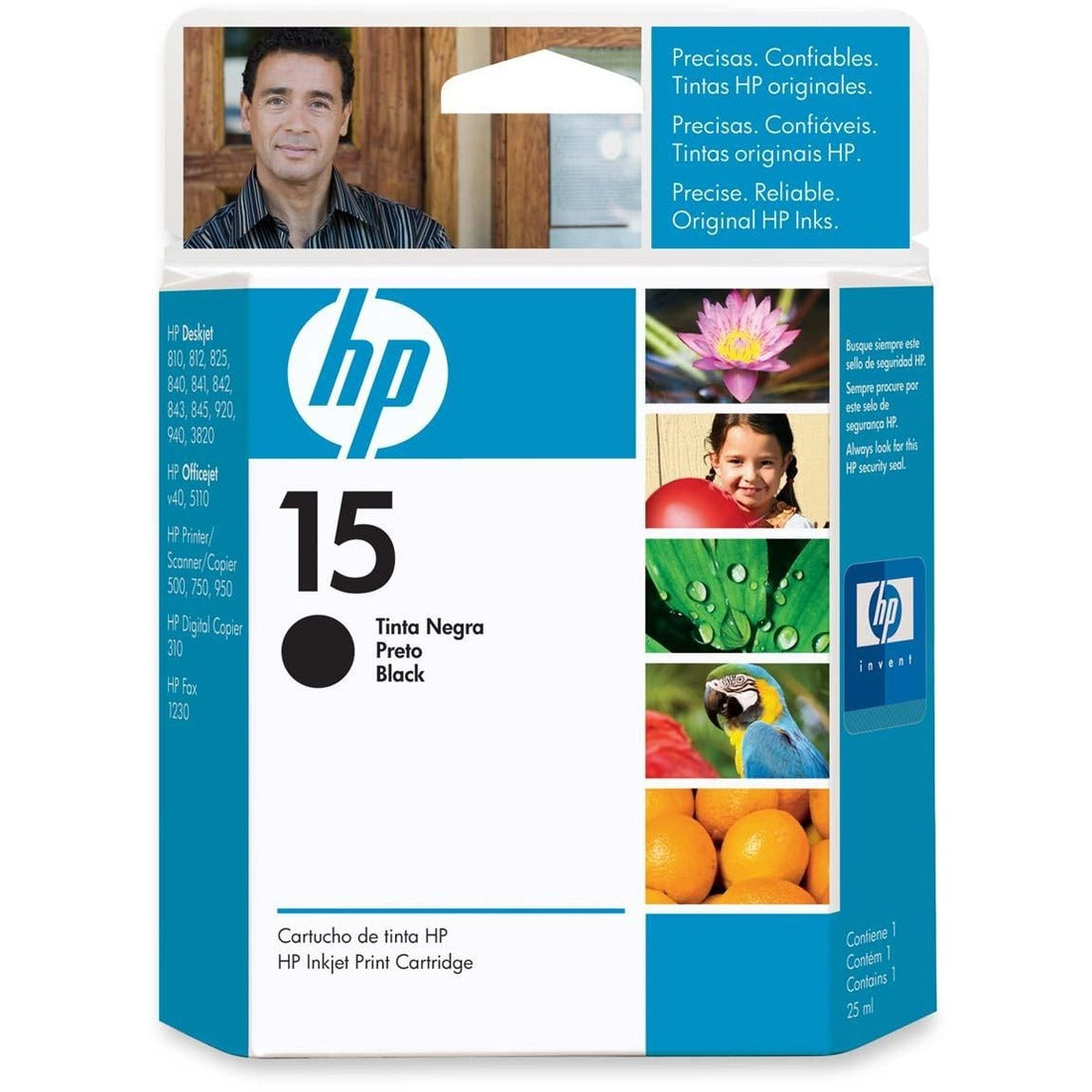 Picture of Inkjet Cartridge-Hp #15 Black