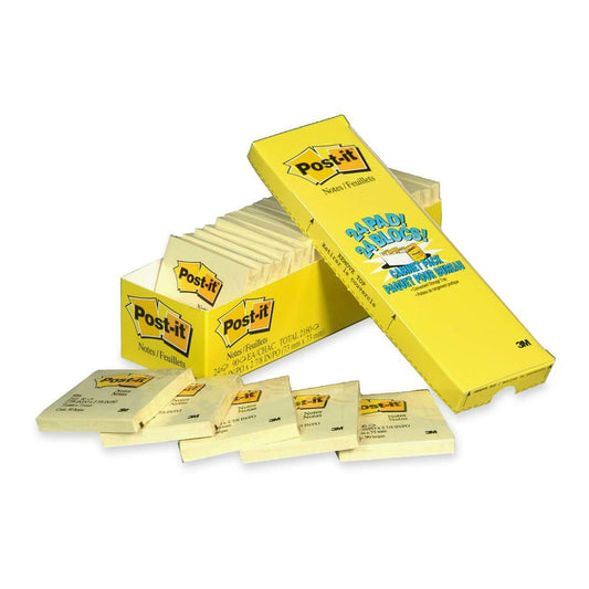 Picture of Notes-Post-It, Cabinet Pack 3x3 Yellow 24/Pack