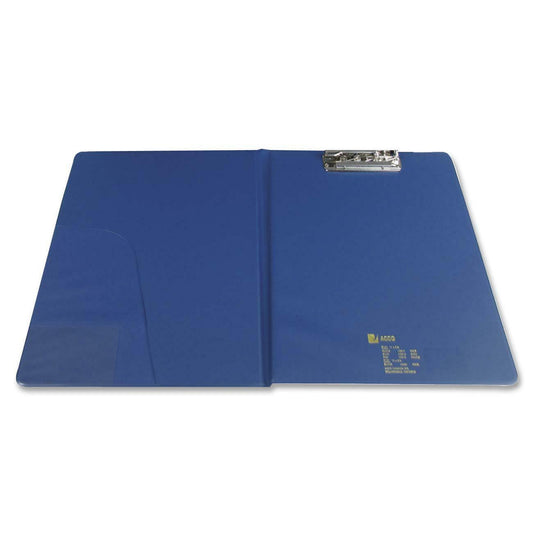 Picture of Clipboard-Vinyl Foldover, 11 X 8.5-Grip Style, Blue