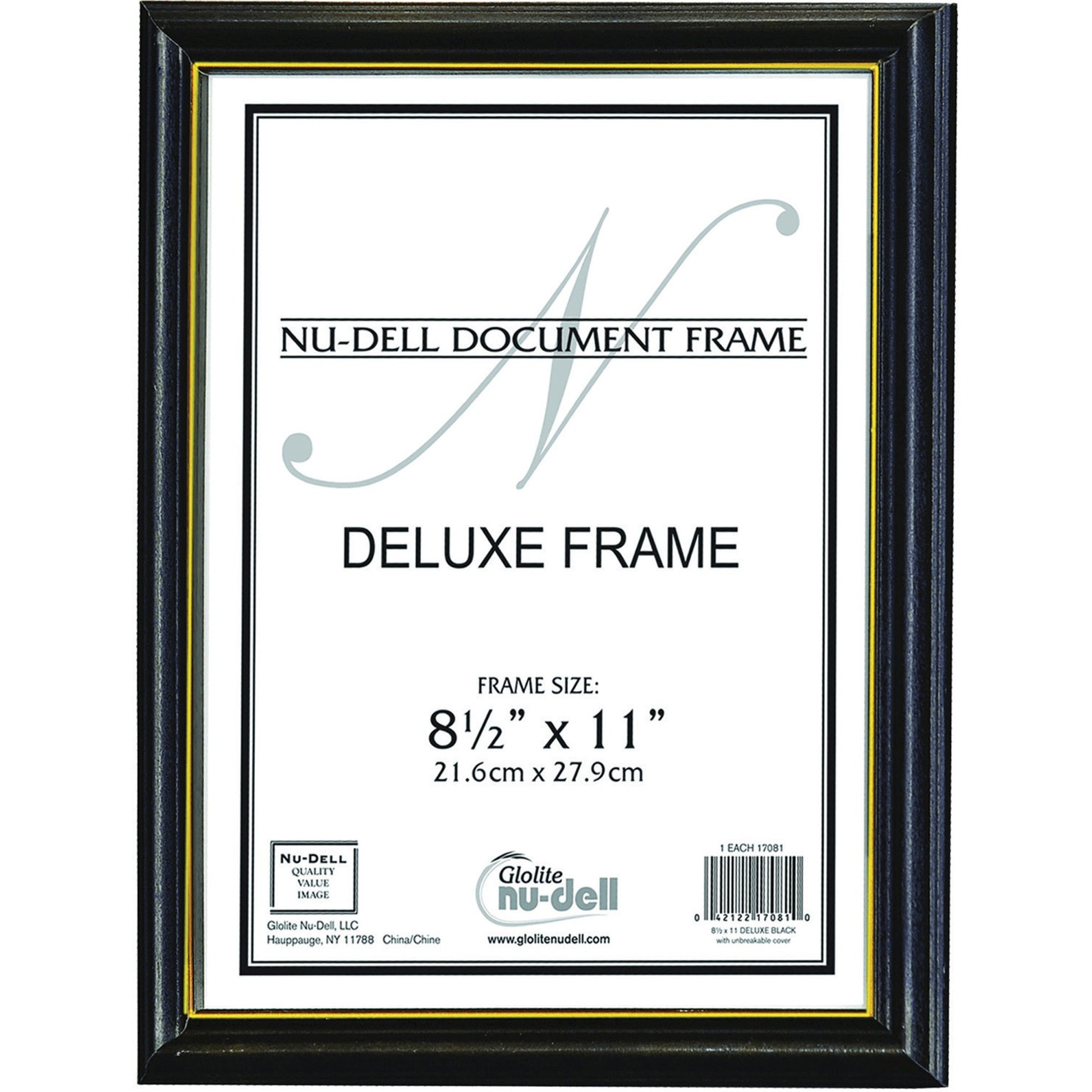 Picture of Frame-Deluxe 8.5x11 Black Wood
