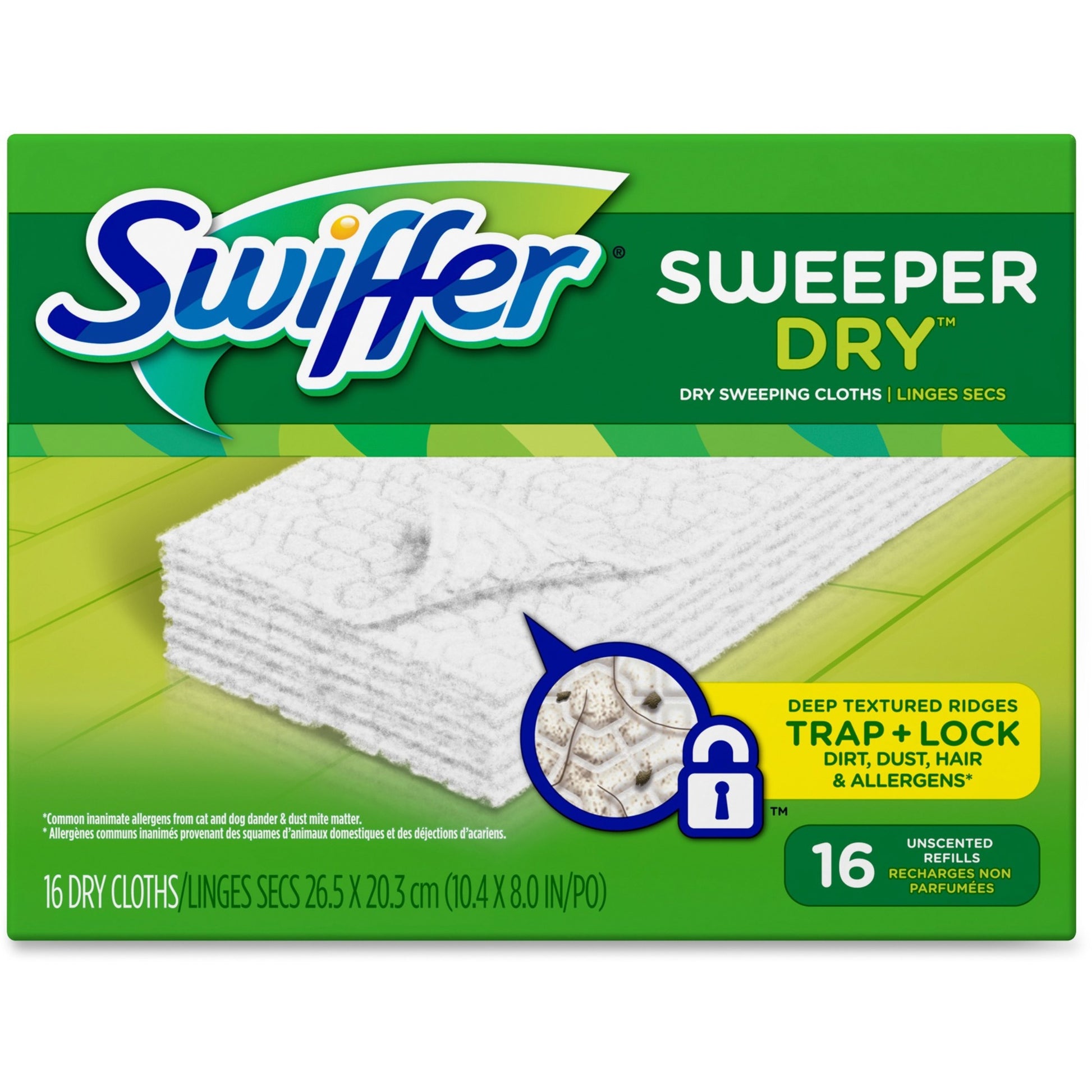 Picture of Swiffer Sweeper Refill Dry Cloths-Unscented 16/Box