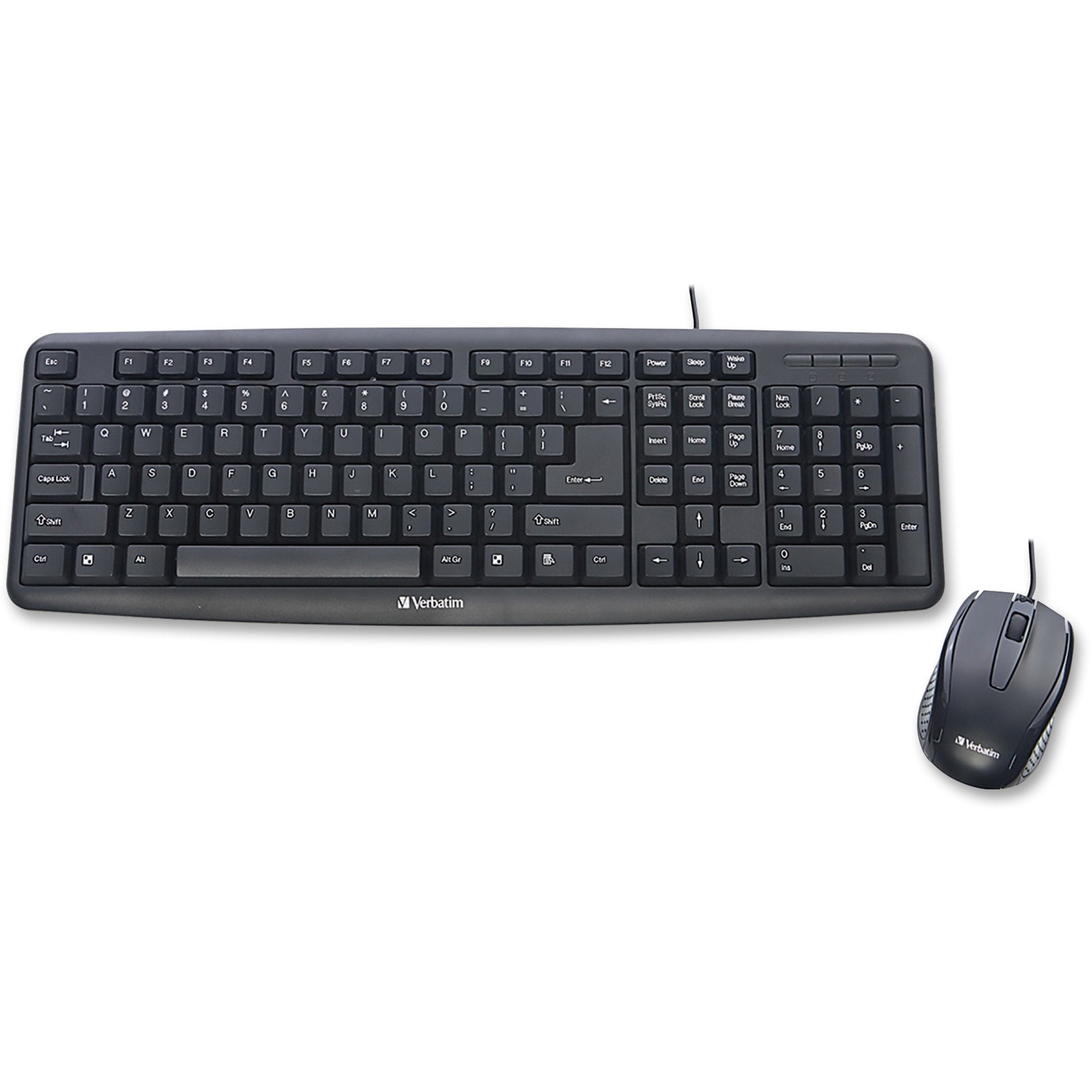 Picture of Keyboard/Mouse Combo-Verbatim Slimline, Wired