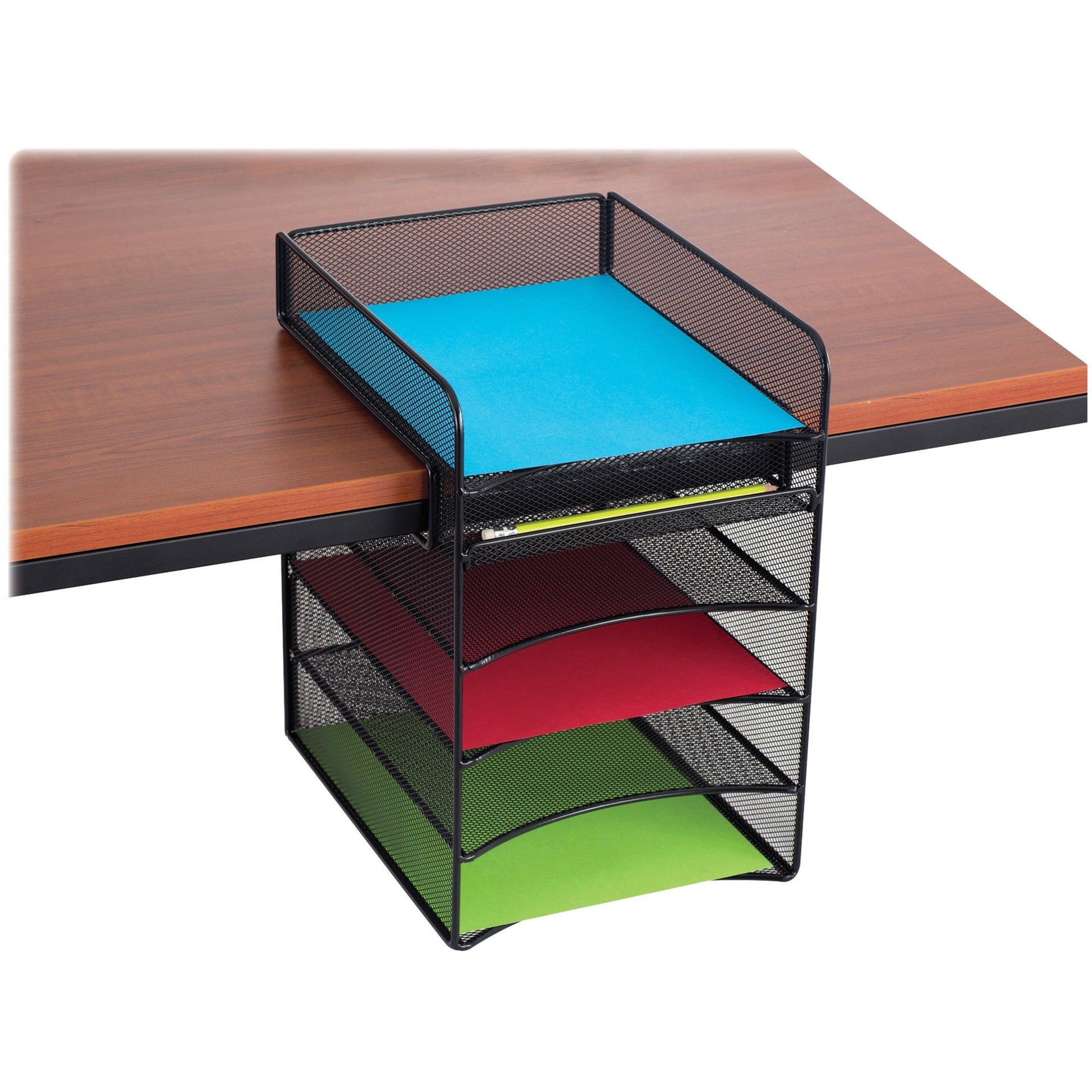 Picture of Desk Organizer-Hanging, Horizontal Storage, Onyx Mesh