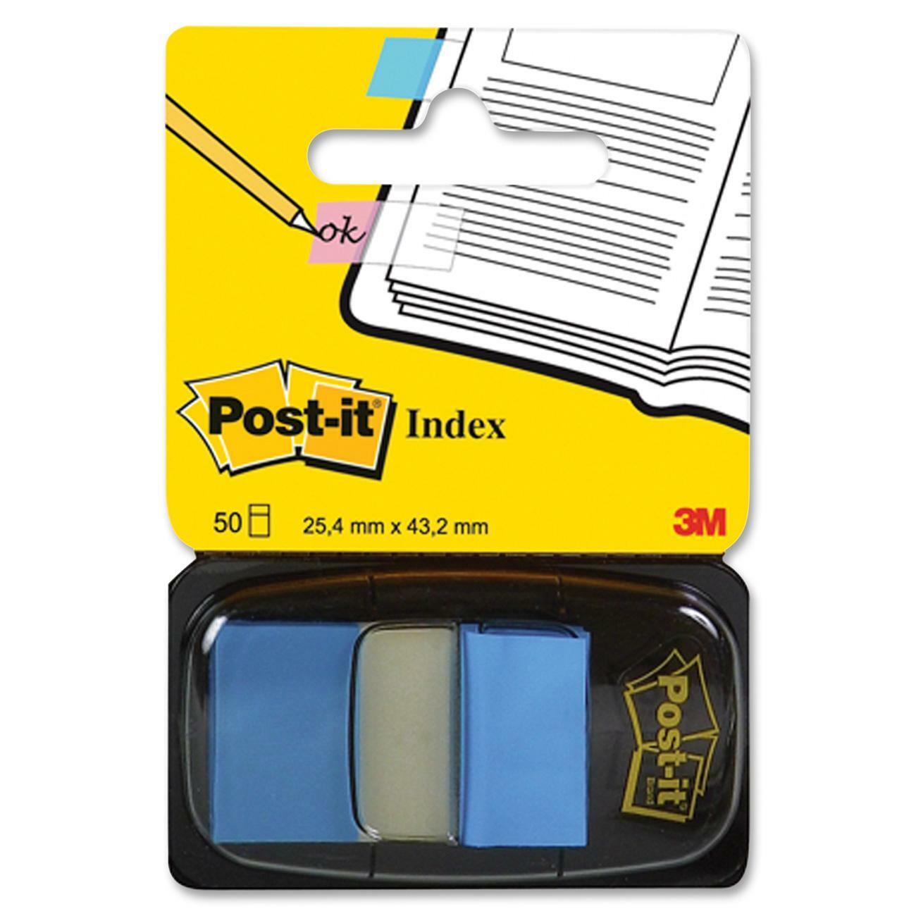 Picture of Flags-Post-It, Plain 1x1.7" Bright Blue