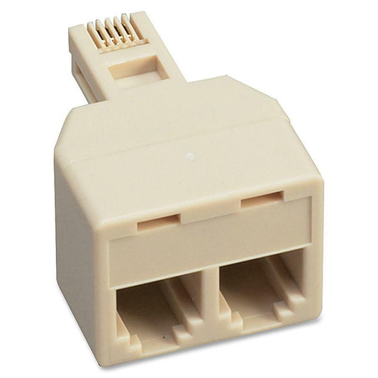 Picture of Telephone Duplex Jack-Ivory