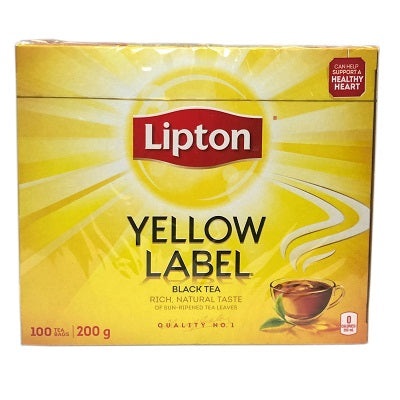 Picture of Tea Bags-Lipton, Black, Yellow Label, 100/Box (11270)