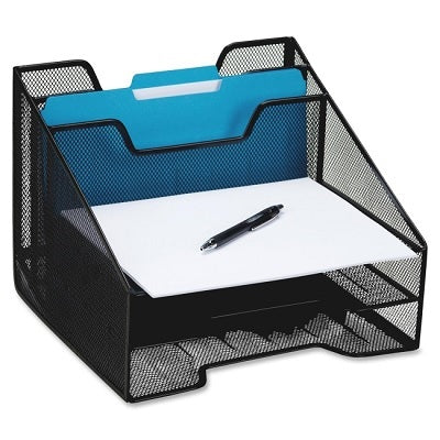 Picture of Desk Organizer-Mesh Combination Sorter, Black