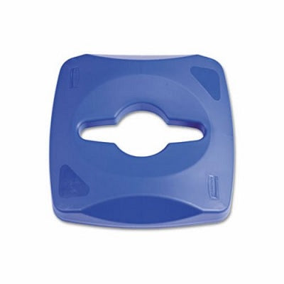 Picture of Recycling Container Lid-Untouchable Square, Mixed, Blue