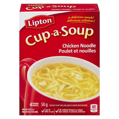 Picture of Soup-Lipton Cup-A-Soup, Chicken Noodle 15g. 4 Packs/Box