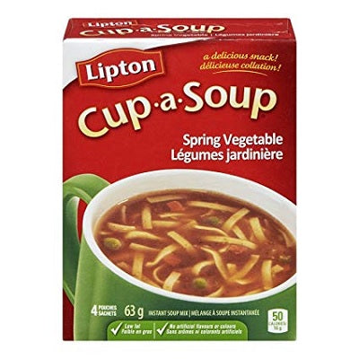 Picture of Soup-Lipton Cup-A-Soup, Spring Vegetable 16g. 4 Packs/Box