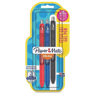 Picture of Pen-Retractable, Inkjoy Gel, 0.7mm Black/Blue/Red