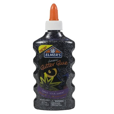 Picture of Glue-Glitter, 6 Oz/177 Ml. Black