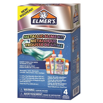 Picture of Slime Kit-Elmer Washable, Metallic Pink/Teal 14.6oz