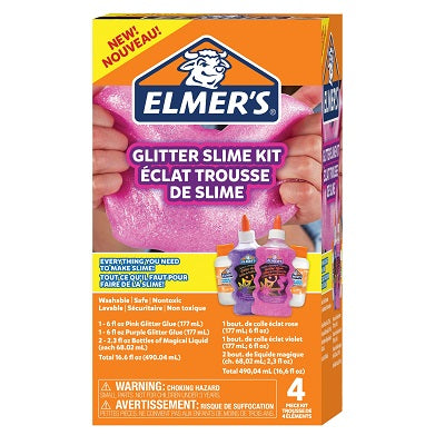 Picture of Slime Kit-Elmers Washable, Glitter Pink/Purple 16.6oz