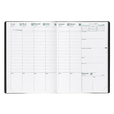 Picture of Planner-Weekly, 11.75x8.25 Prenote Freeport Black Fr 2022