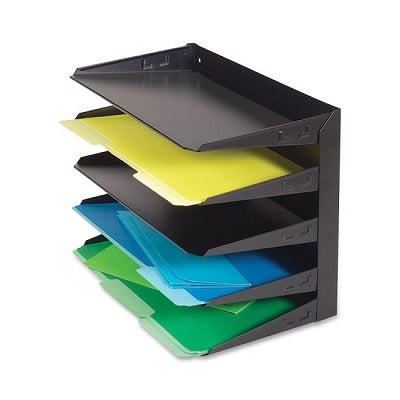 Picture of Desk Tray-Steel 5-Tier Legal Black