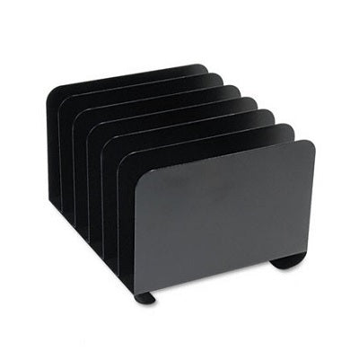 Picture of Desk Organizer-Steel, Vertical 6-Compartment, Black