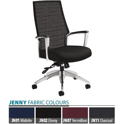 Picture of Chair-Tilter Global Accord High Mesh Back, Jenny Midnite