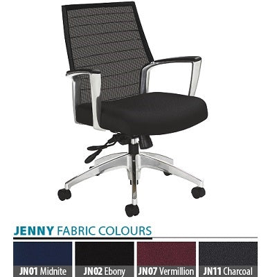 Picture of Chair-Tilter Global Accord Medium Mesh Back, Jenny Midnite