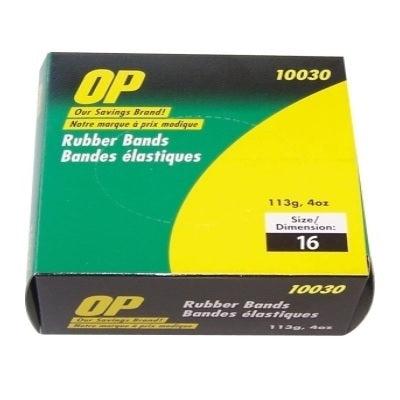 Picture of Rubber Bands-1/4 Lb. Box #16 1/16x2-/2 Op Brand