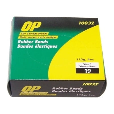 Picture of Rubber Bands-1/4 Lb. Box #19 1/16x3-1/2 Op Brand