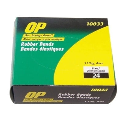 Picture of Rubber Bands-1/4 Lb. Box #24 1/16x6 Op Brand