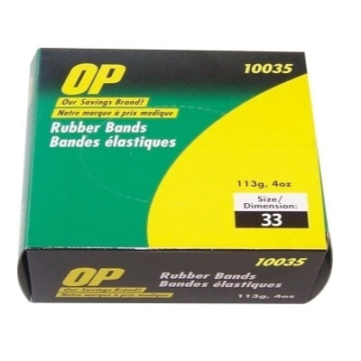 Picture of Rubber Bands-1/4 Lb. Box #33 1/8x3-1/2 Op Brand