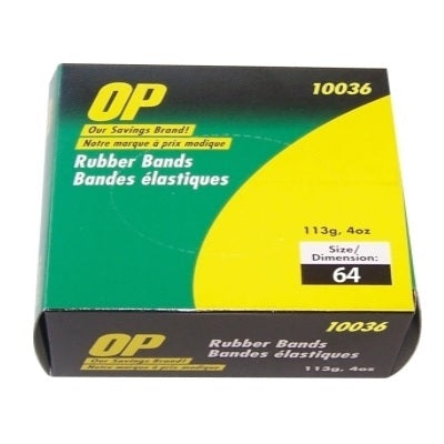 Picture of Rubber Bands-1/4 Lb. Box #64 1/4x3-1/2 Op Brand