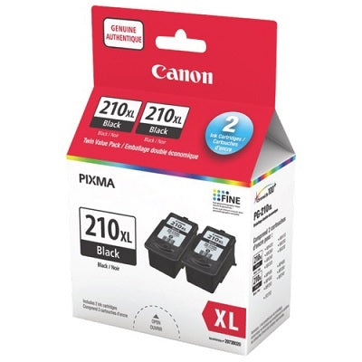 Picture of Inkjet Cartridge-Canon #210xl Pg-210xl Black Twin Pack