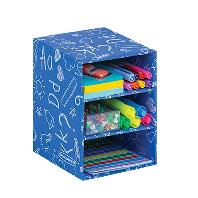 Picture of Cube Organizer-Classroom, 3-Shelf Blue/White