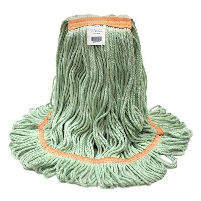 Picture of Mop Head-Wet Mop, Loop End, Recycled Material, 20oz Green