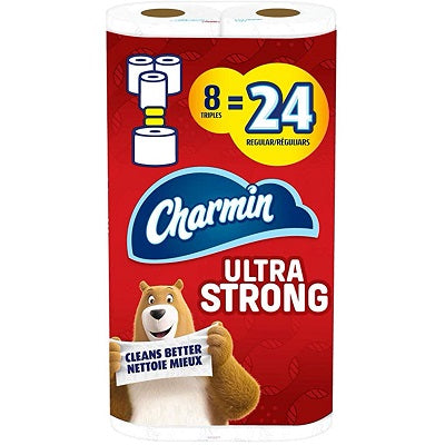 Picture of Toilet Paper-2-Ply 198 Sheets, Charmin Ultra Storng 8/Pack