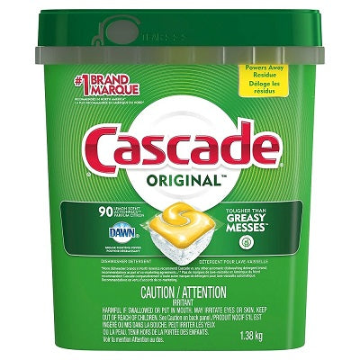 Picture of Dishwasher Soap-Cascade Action Pack, Lemon 90/Pack