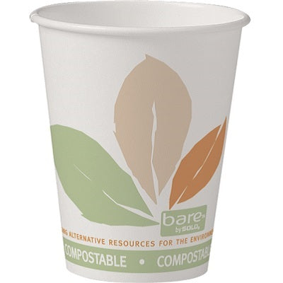 Picture of Cups-Solo Bare Paper, Hot 8oz. Compostable, 50/Pack