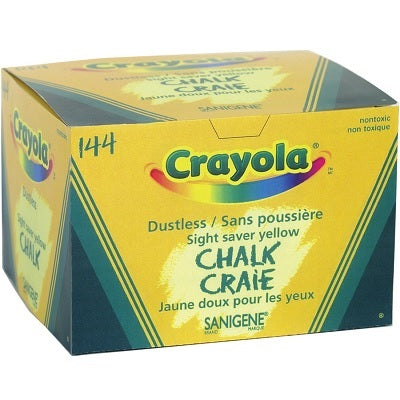 Picture of Chalk-Crayola Dustless, Yellow 144 Sticks/Box