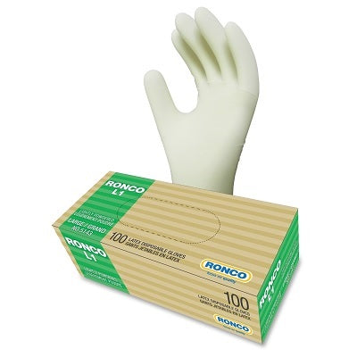 Picture of Gloves-Latex L1 Lightly Powdered Tan, Large 100/Box