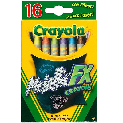 Picture of Crayons-Metallic Fx, Crayola, 16 Colours