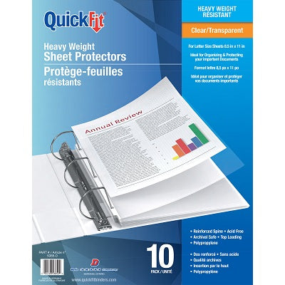 Picture of Sheet Protector-11x17, Quickfit 3 Mil Clear 10/Pack