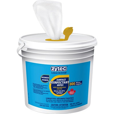 Picture of Disinfecting Wipes-Zytec Gb, Benzalkonium Chloride 800-Count