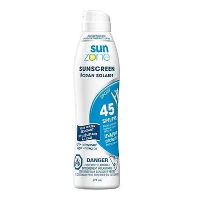 Picture of Sunscreen-Spray, Spf 45 Sport Continuous Clear 177ml.