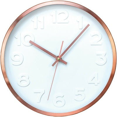 Picture of Clock-12" Round, Copper Ii Wall Clock, Copper
